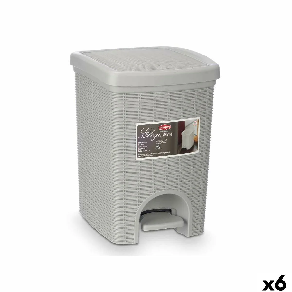 Corbeille a papier stefanplast 30798 gris clair plastique 20 l 6 unites s363266786. Diaytar, c'est l'évidence que quand on aime les produits, on ne compte pas. On les collectionne. À vous de jouer.
