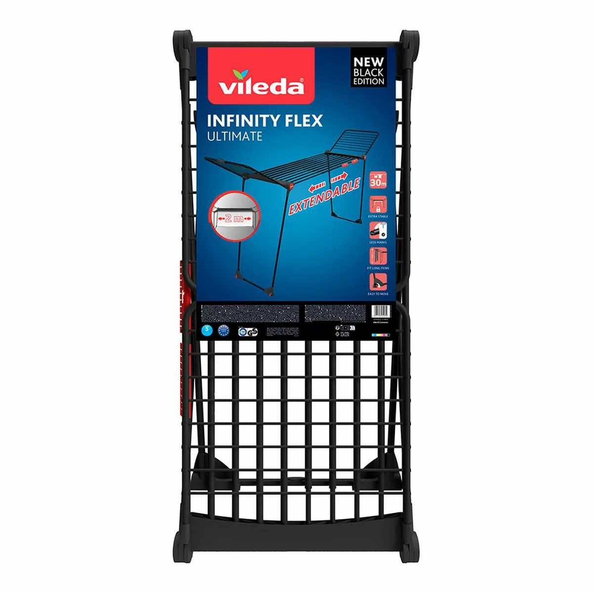 Corde a linge vileda infinity flex ultimate extensible noir mat 30 m s792867267. Notre mantra chez Diaytar : un produit, un sourire. Nous mesurons notre succès à votre satisfaction instantanée.