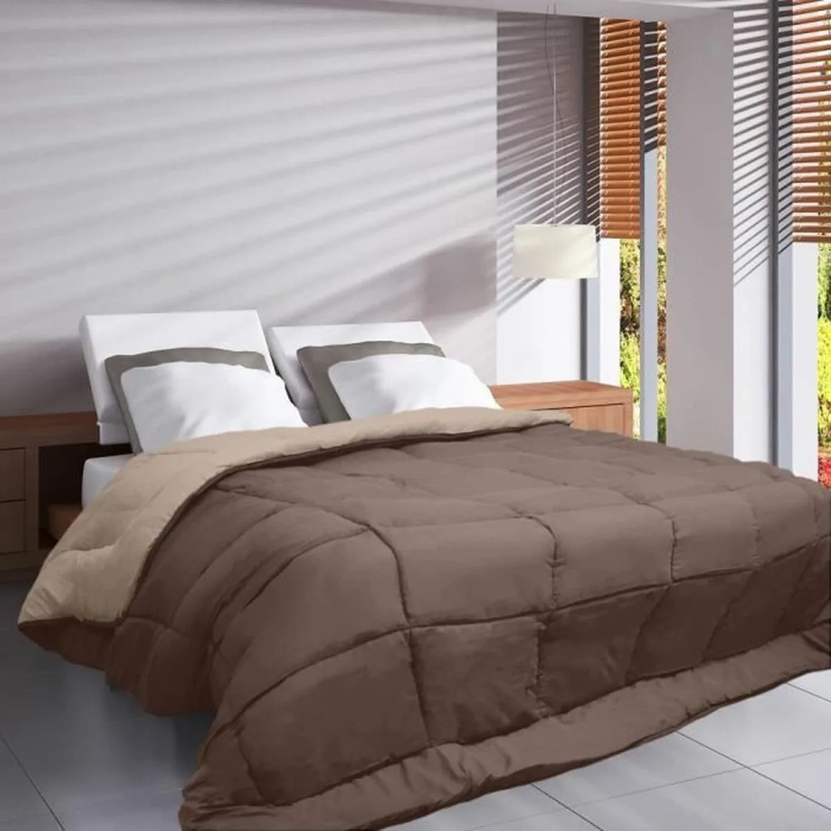 Couette legere poyet motte marron beige 200 g m2 240 x 260 cm s716936020. Diaytar, c'est votre partenaire de confiance pour construire un quotidien plus fluide, plus beau, et plus inspirant.