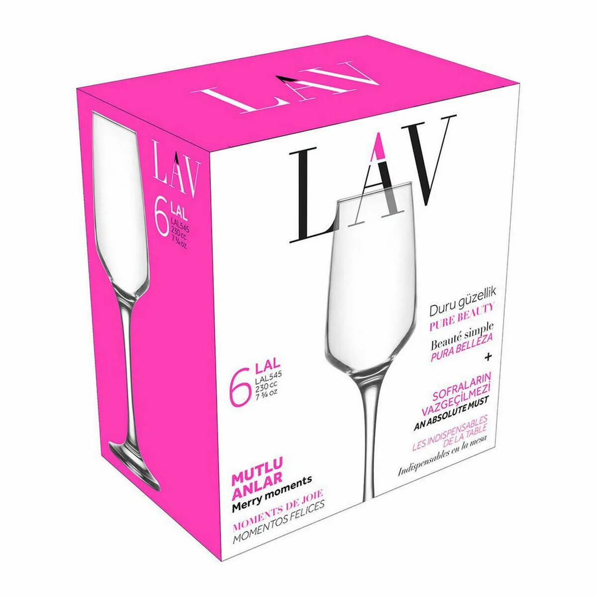 Coupe de champagne lav lal 6 pieces 4 unites s222744917. Votre style, votre personnalité, nos produits : bienvenue chez Diaytar !