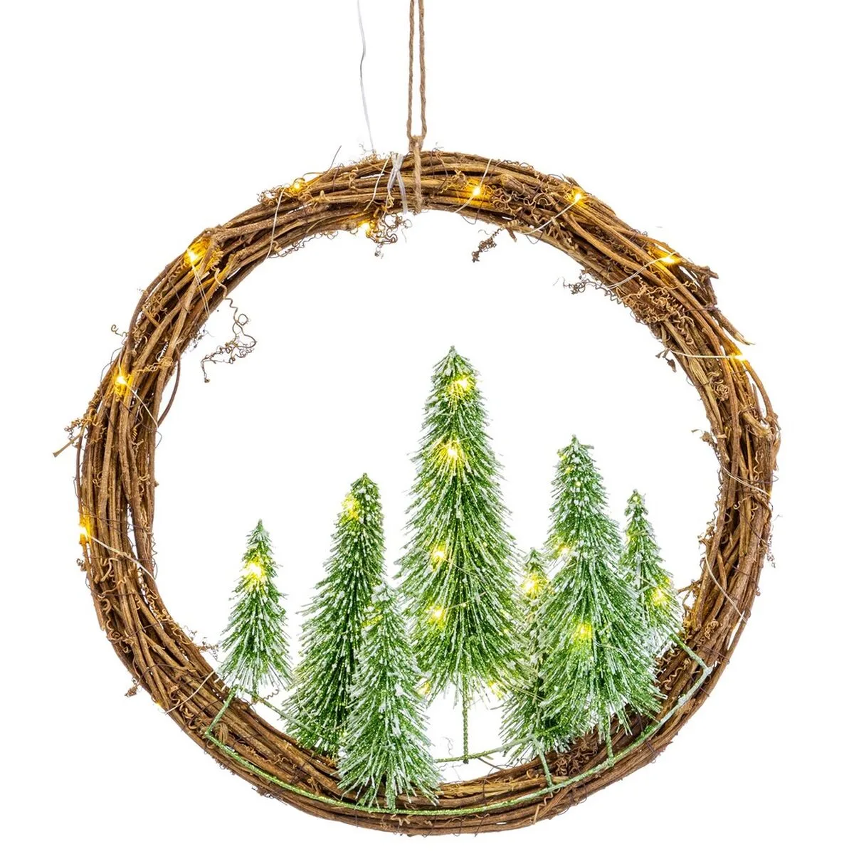 Couronne de noel marron vert plastique 46 x 10 x 46 cm s880375711. L'aventure Diaytar est une quête permanente de sens et d'esthétisme à travers des produits soigneusement pensés.