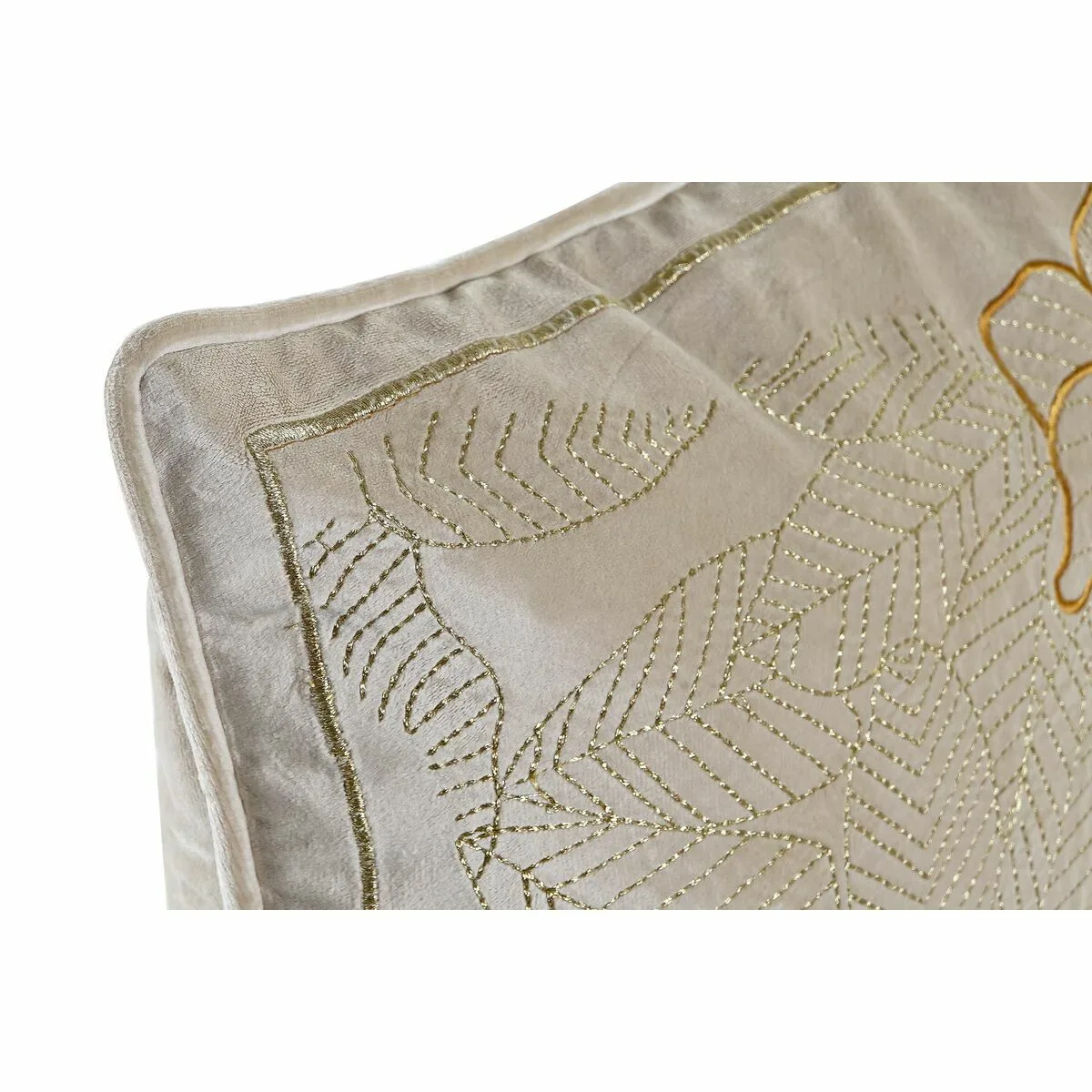 Coussin dkd home decor dore 45 x 10 x 45 cm fleurs s304151969. Tendance, confort et qualité : la trilogie gagnante de Diaytar Mode.