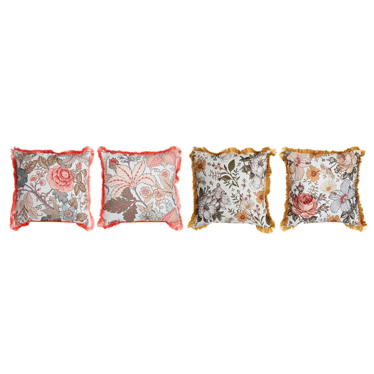 Coussin dkd home decor frange 45 x 15 x 45 cm 4 unites s304510354. L'art de vivre à la française s'exprime dans notre collection maison Diaytar.