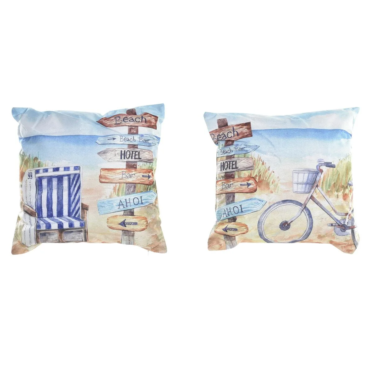 Coussin dkd home decor plage polyester aluminium multicouleur mediterraneen 45 x 10 x 45 cm 2 unites s303816841. Nous sommes Diaytar, les architectes de votre espace de vie en ligne, meublé avec les meilleurs produits du moment