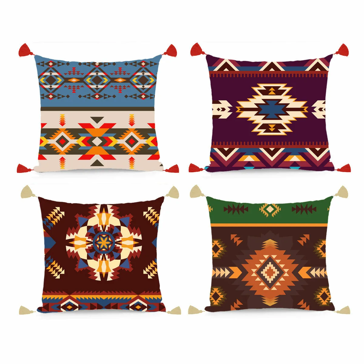 Coussin dkd home decor polyester multicouleur ikat 45 x 10 x 45 cm 4 unites s304162651. La force de Diaytar : comprendre vos besoins et vos désirs pour vous proposer les produits les plus adaptés et les plus désirables