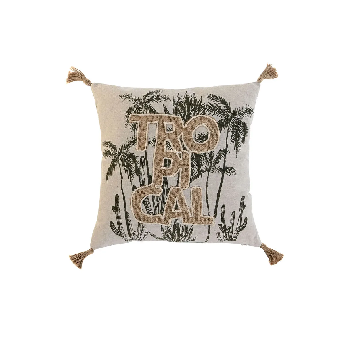 Coussin home esprit beige naturel tropical boho 45 x 5 x 45 cm s305518117. Diaytar : Parce que vous méritez le meilleur, nous sélectionnons l'excellence.
