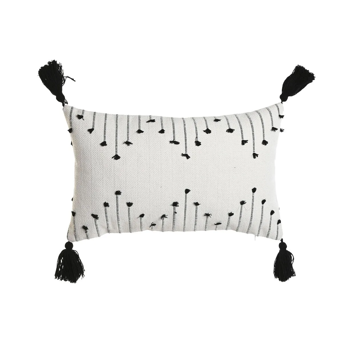 Coussin home esprit blanc noir losanges 50 x 15 x 30 cm s305523515. Nous sommes Diaytar, les architectes de votre espace de vie en ligne, meublé avec les meilleurs produits du moment