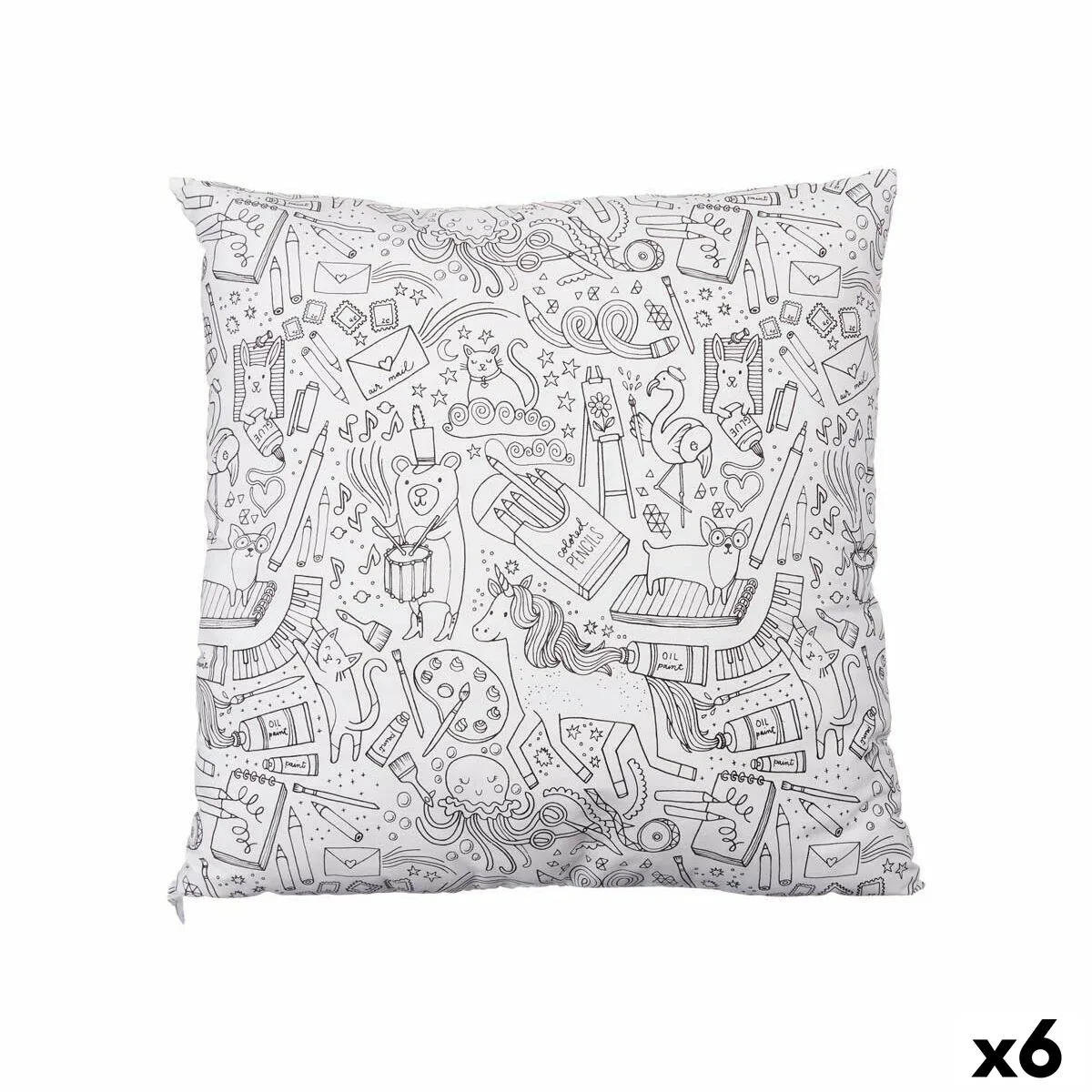 Coussin pincello pillow blanc noir 43 x 13 x 43 cm pour peindre 6 unites s363247536. Notre ambition pour Diaytar : devenir le réflexe numéro 1 lorsque vous pensez 'produit génial'.