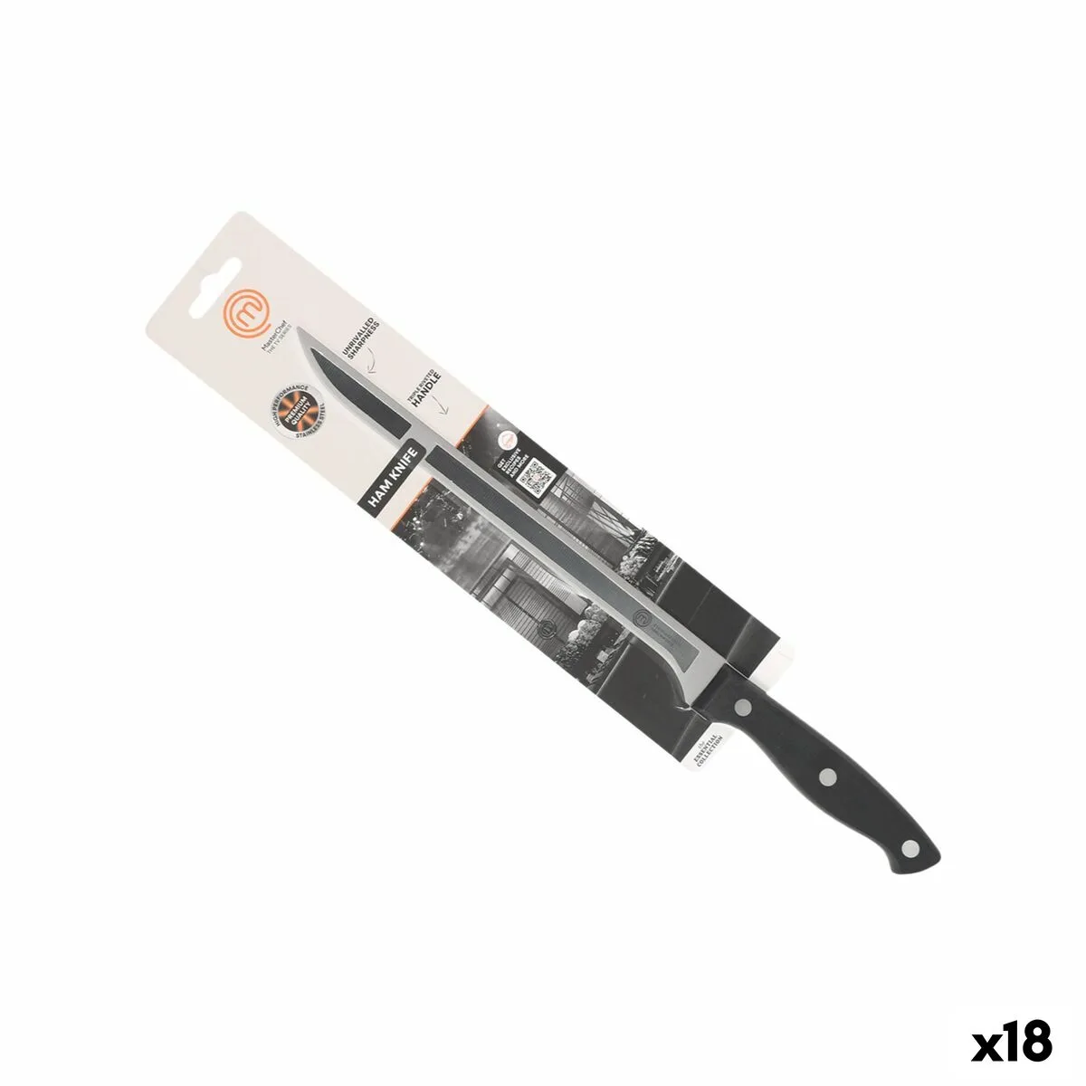 Couteau a jambon masterchef 23 cm noir argente 18 unites s223712869. L'esprit Diaytar : une curiosité insatiable pour dénicher les produits généraux et électroniques qui feront demain