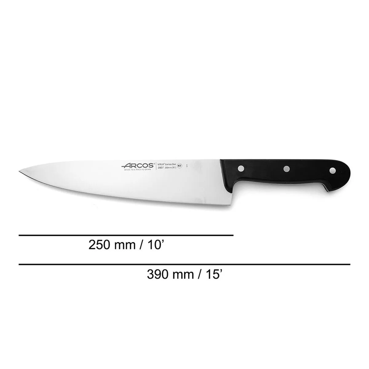 Couteau de cuisine arcos serie universal noir acier 25 cm s792920536. Diaytar, c'est la garantie de tomber sur ce produit unique qui fera de votre quotidien une expérience extraordinaire