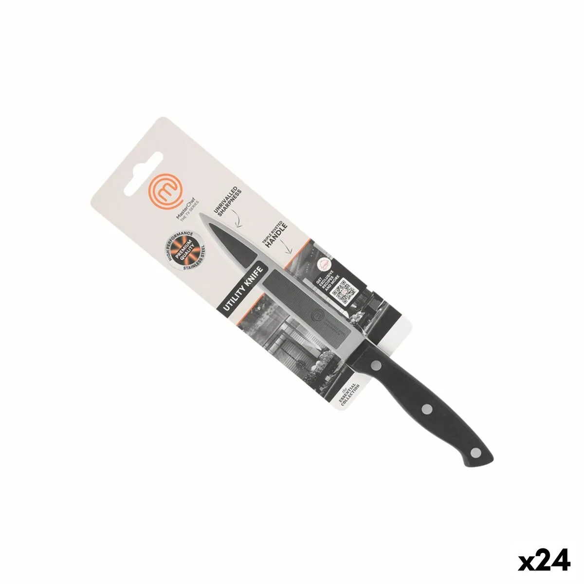 Couteau de cuisine masterchef noir argente 12 cm polyvalents 24 unites s223637192. Diaytar, c'est l'histoire d'une passion pour les bons produits, quels qu'ils soient, et du désir de les partager avec vous