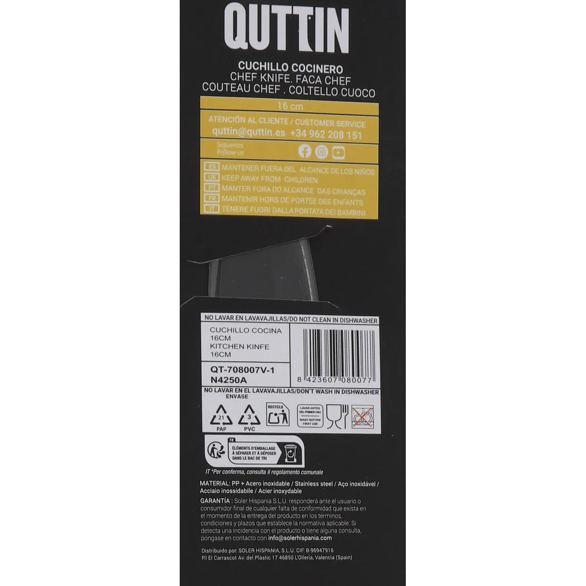 Couteau de cuisine quttin dark 15 cm 28 unites s223187429. Diaytar, c'est votre passeport pour un tour du monde des produits les plus inspirants, sans quitter votre canapé.
