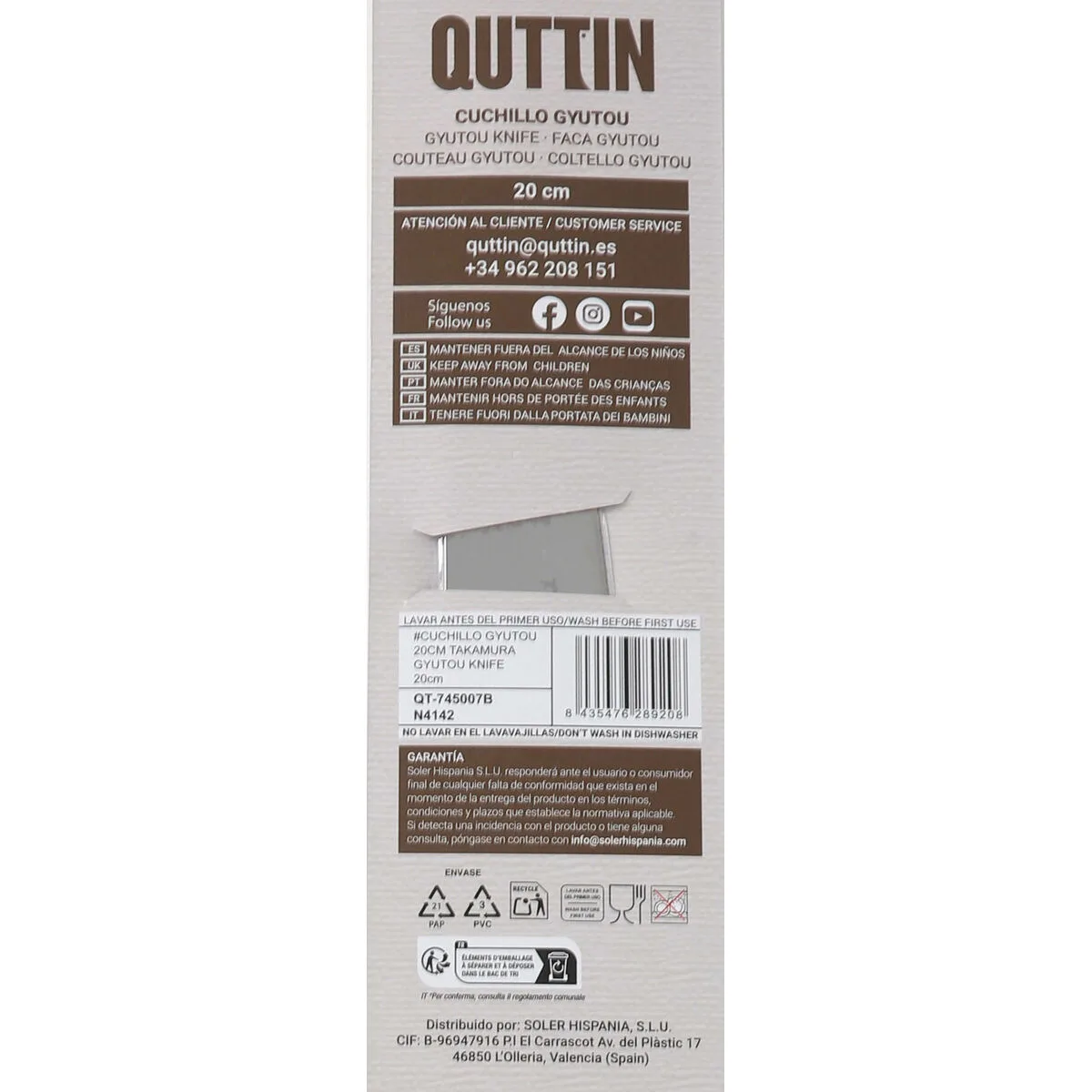 Couteau de cuisine quttin gyutou takamura marron argente 20 cm 12 unites s223663118. Diaytar a sélectionné pour vous une palette de produits allant de l'électronique grand public aux must-have de la maison