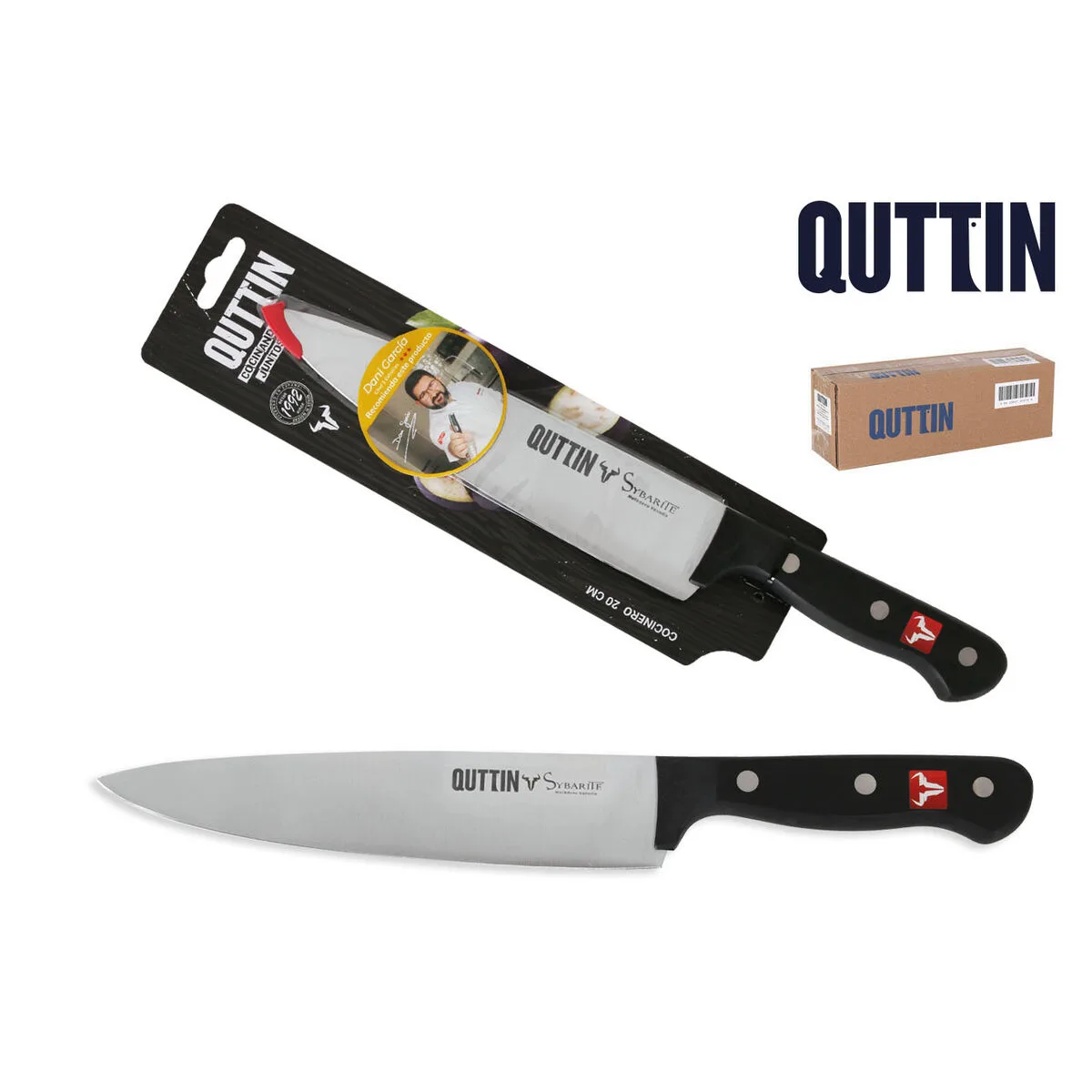 Couteau de cuisine quttin sybarite noir argente 20 cm 8 unites s223468040. Diaytar : Votre portail vers un monde de produits où la frontière entre l'essentiel et le superflu devient délicieusement floue