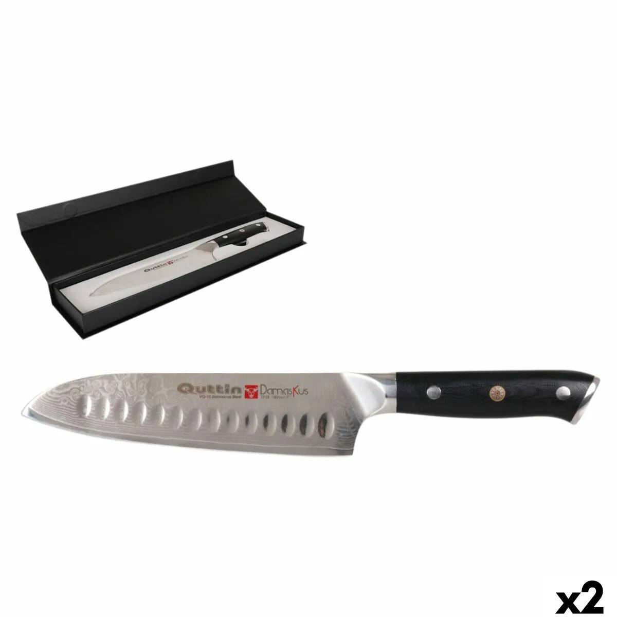 Couteau santoku quttin 18 cm 2 unites s223708134. Diaytar, c'est la vitrine ultime des produits qui comptent vraiment, ceux qui simplifient et embellissent existant.