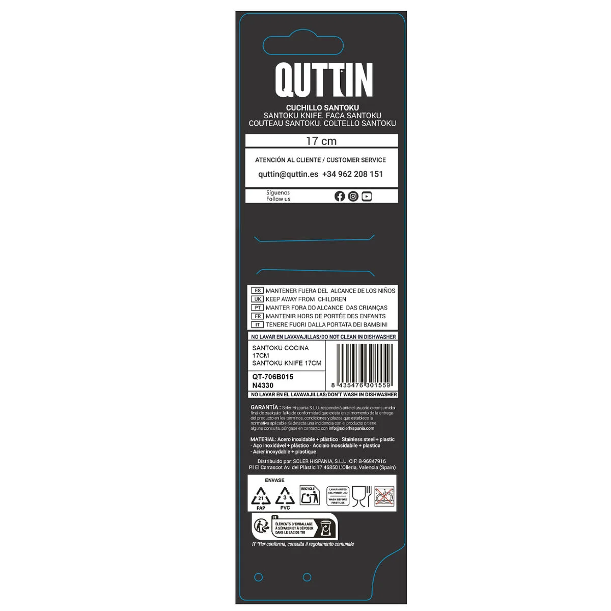 Couteau santoku quttin laos 17 cm 24 unites s223894342. Diaytar, c'est l'alliance inattendue entre la rigueur suisse et la créativité italienne, appliquée au produit généraliste.
