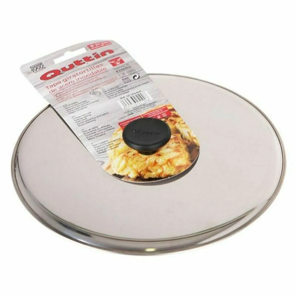 Couvercle a tortilla quttin 144881 o 27 cm 27 x 27 x 3 cm acier inoxydable 6 unites s222660921. Diaytar, c'est la promesse de découvrir au moins un produit qui vous fera dire 'Mais où était-il donc tout ce temps ?'.
