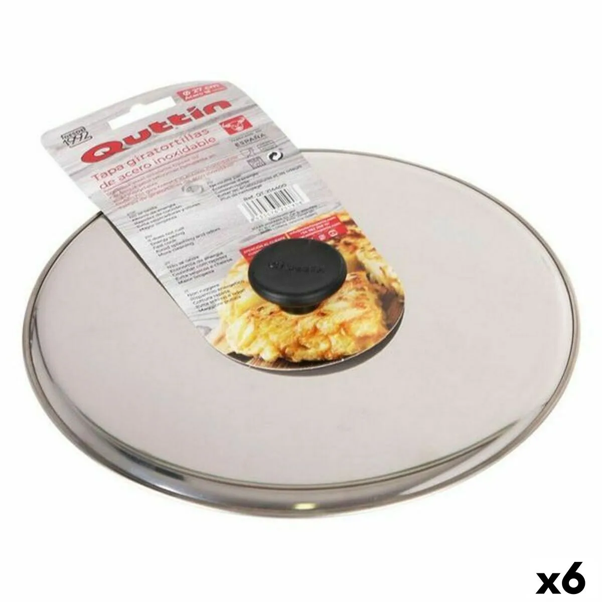 Couvercle a tortilla quttin 144881 o 27 cm 27 x 27 x 3 cm acier inoxydable 6 unites s222660928. Découvrez l'univers Diaytar - Des milliers de produits sélectionnés avec soin pour vous.