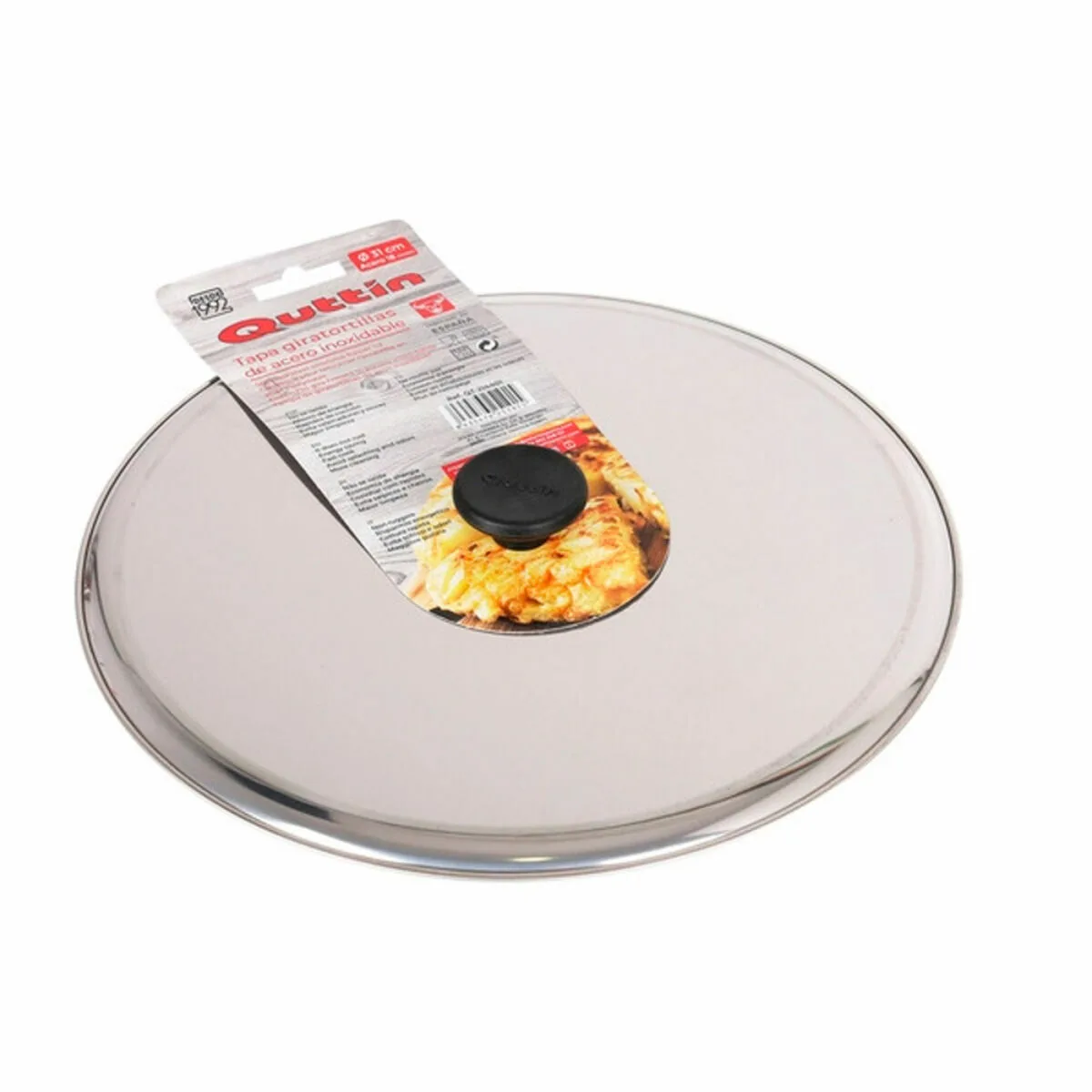 Couvercle a tortilla quttin 144933 o 31 cm 31 x 31 x 4 cm acier inoxydable 6 unites s222661067. Diaytar, c'est la promesse de trouver ce produit parfait qui répondra à un besoin précis tout en étant un objet de désir