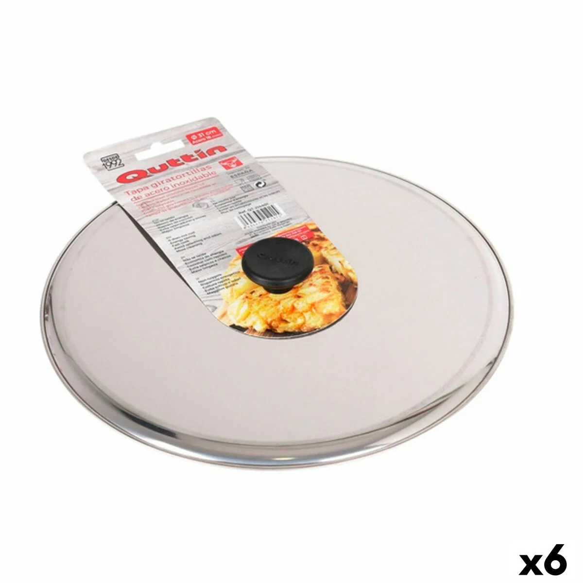 Couvercle a tortilla quttin 144933 o 31 cm 31 x 31 x 4 cm acier inoxydable 6 unites s222661097. L'aventure Diaytar commence ici : parcourez un catalogue généraliste unique où la surprise et la qualité sont au rendez-vous