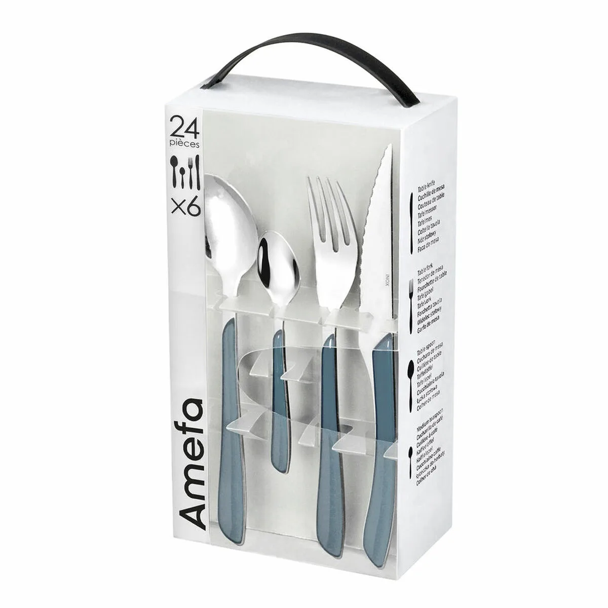 Couverts amefa eclat blue marine metal 24 pcs s270299653. Notre raison d'être : vous faire économiser le plus précieux des resources : votre temps. Bienvenue sur Diaytar, les produits triés sur le volet.