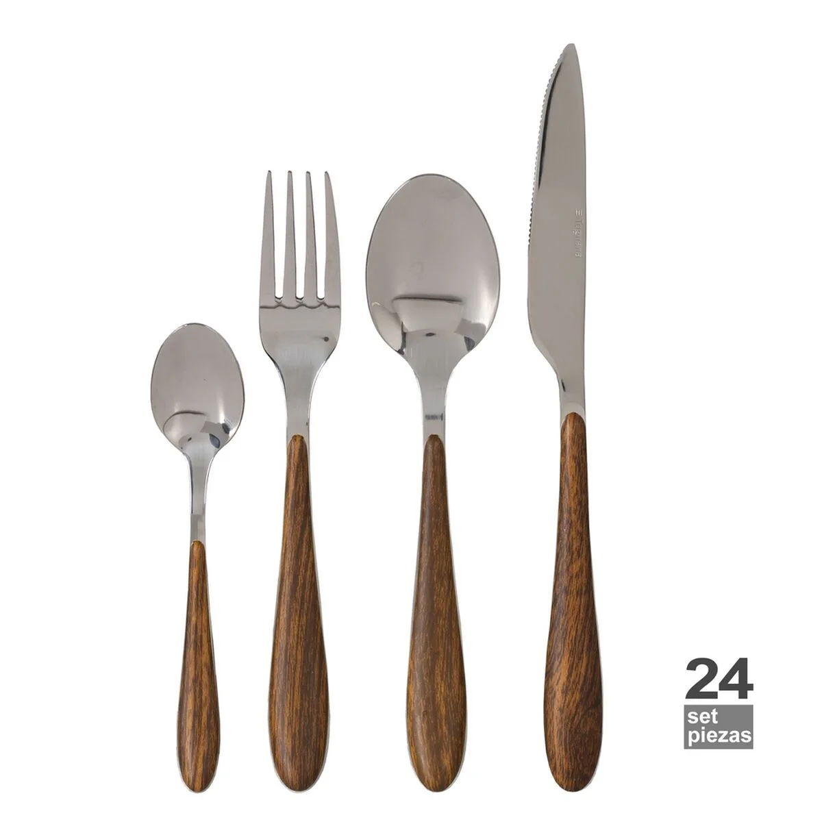 Couverts marron argente acier inoxydable abs 19 x 8 x 27 cm 24 pieces s880682713. Diaytar, le garde-meuble moderne de toutes vos envies : des produits pour combler tous vos besoins et toutes vos fantasies.