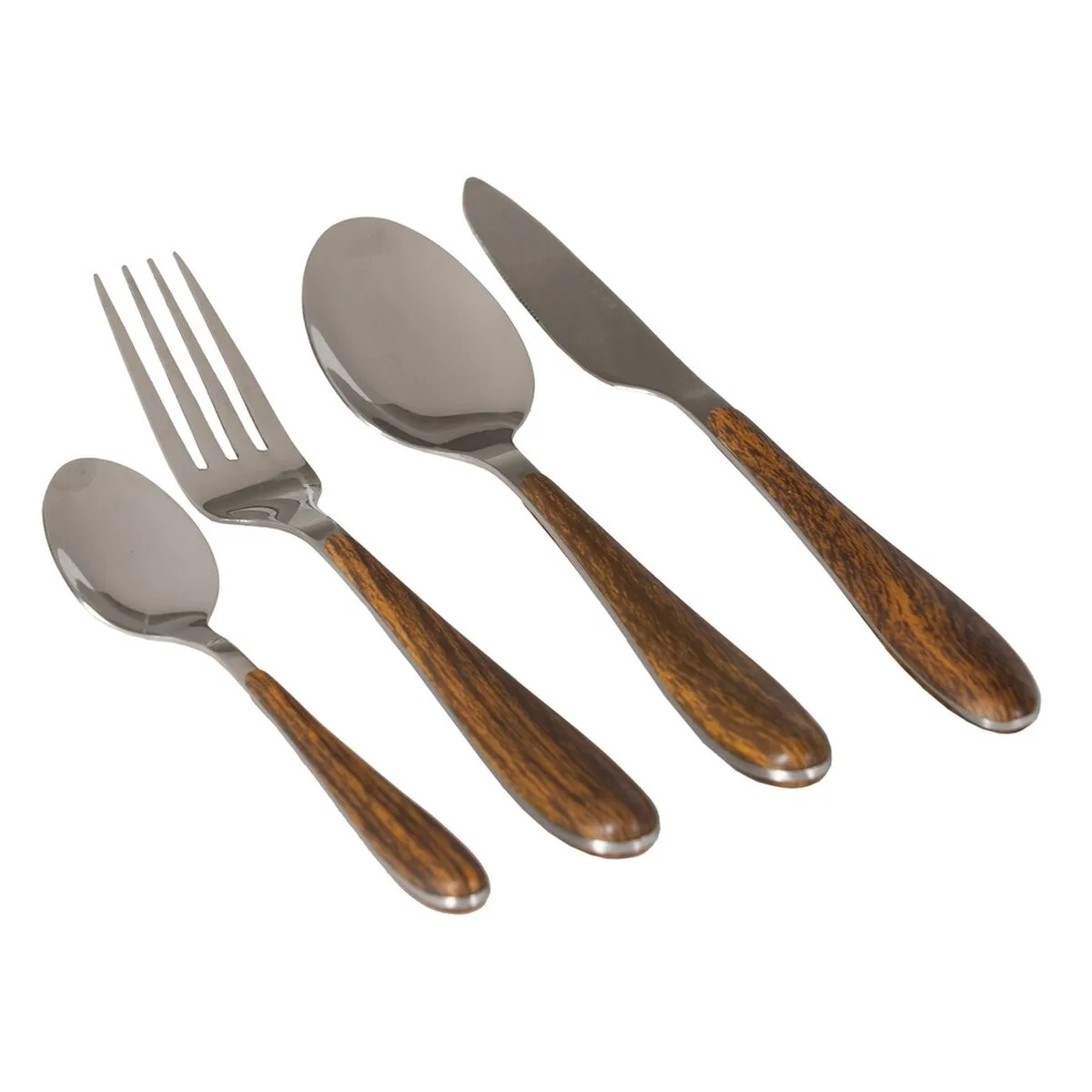Couverts marron argente acier inoxydable abs 19 x 8 x 27 cm 24 pieces s880682738. Diaytar, c'est la promesse de trouver ce produit parfait qui répondra à un besoin précis tout en étant un objet de désir