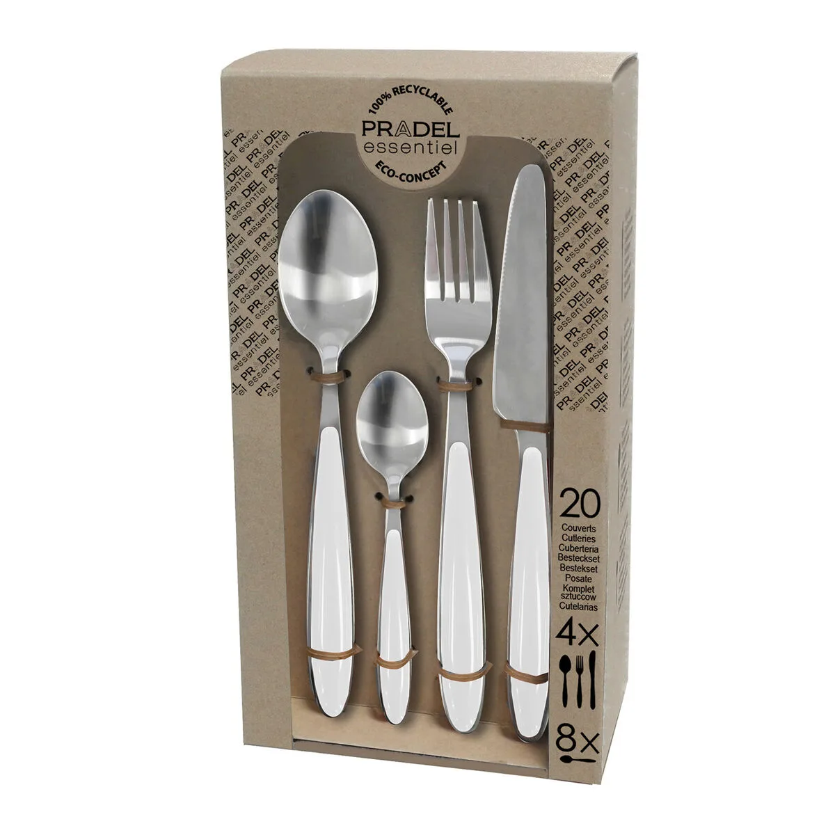 Couverts pradel essentiel colorfull blanc metal 20 pieces s271262776. Rejoignez la communauté Diaytar et vivez une expérience shopping unique.
