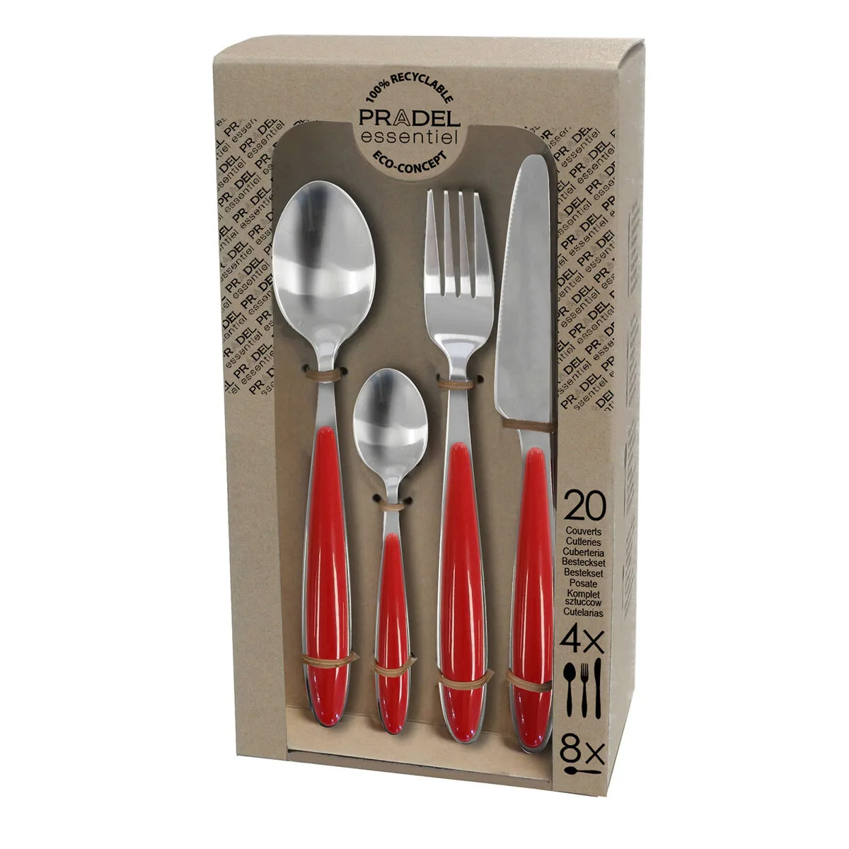 Couverts pradel essentiel colorfull rouge metal 20 pieces s271262898. Diaytar, le trait d'union entre vos besoins pratiques et vos aspirations esthétiques, à travers une offre généraliste pointue