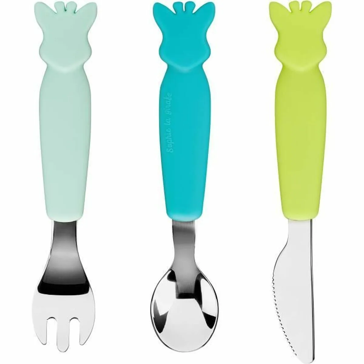 Couverts sophie la girafe silicone s7101819288. Votre foyer mérite le style et le confort des produits Diaytar Home.