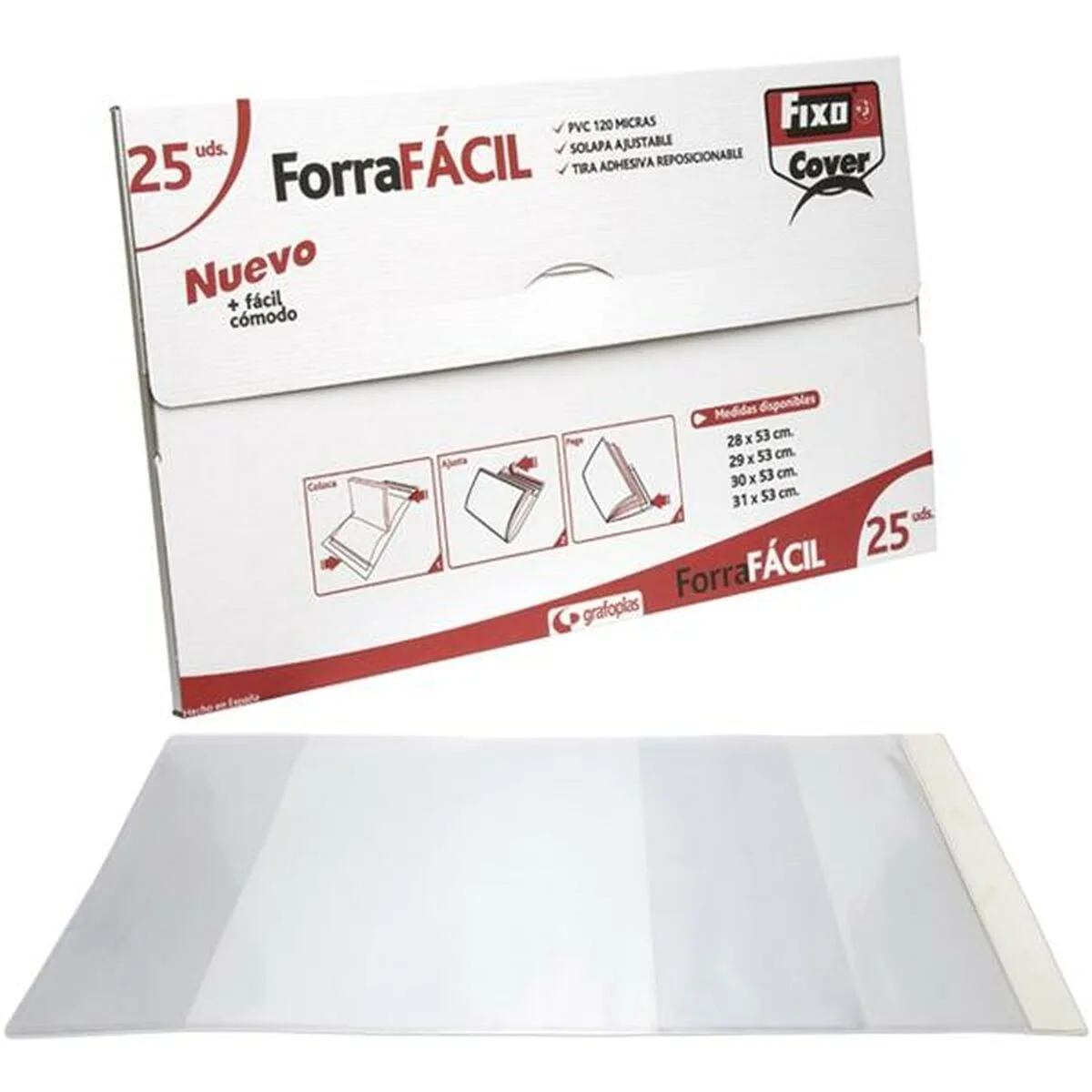 Couverture de livre adhesive grafoplas reglable rabat transparent pvc 25 pieces 28 x 53 cm s840894535. L'art de vivre à la française s'exprime dans notre collection maison Diaytar.