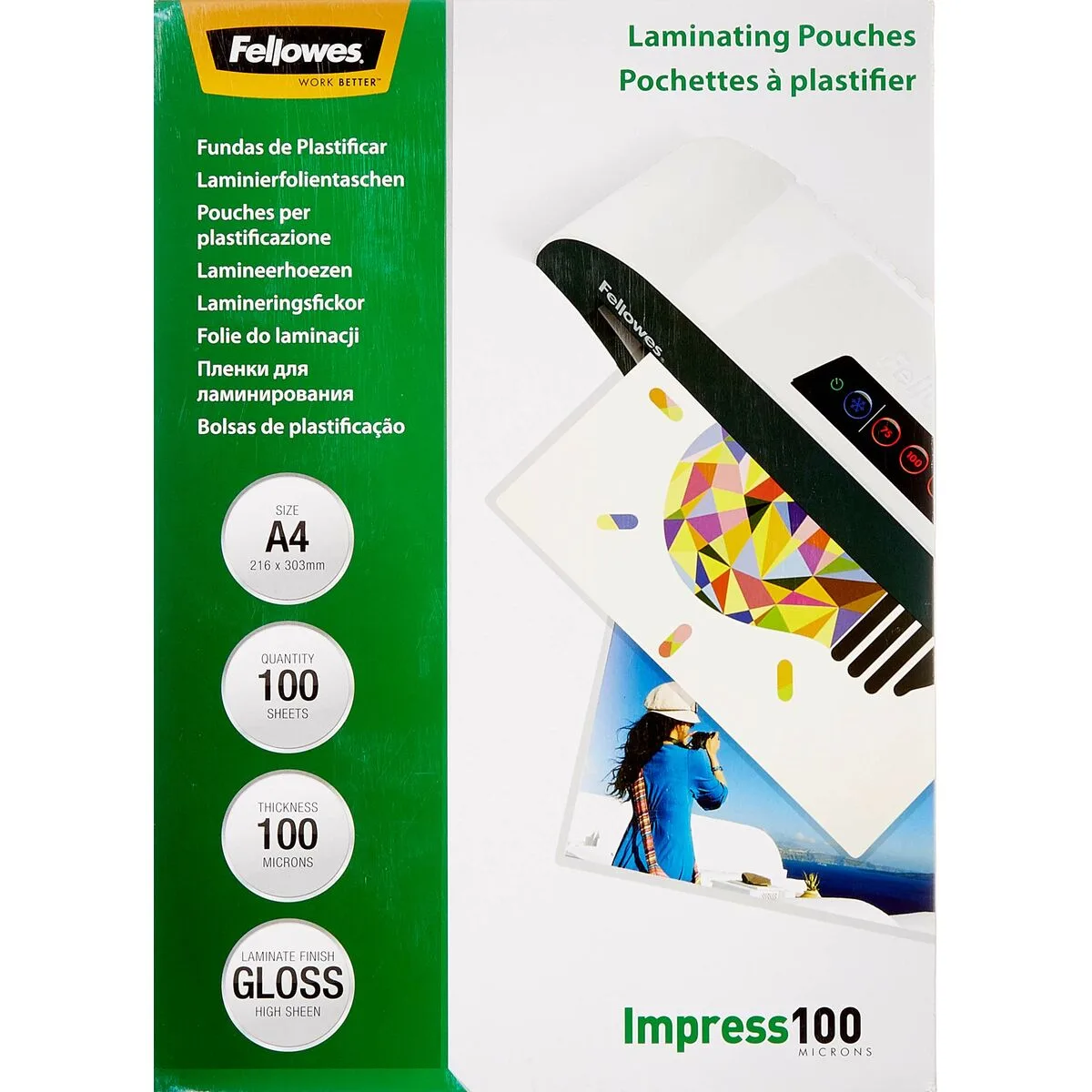 Couvertures de plastification fellowes 5351111 transparent a4 plastifieuse 100 unites s913120246. Nous avons bâti Diaytar sur la conviction qu'un produit génial n'a pas de prix, mais devrait avoir un prix accessible.