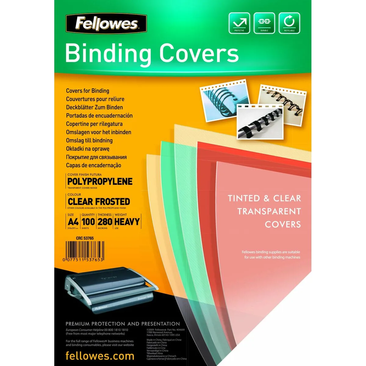 Couvertures de reliure fellowes futura transparent a4 plastique 100 unites s991145882. Diaytar réinvente le e-commerce avec une approche généraliste axée sur la qualité, la tendance et l'accessibilité