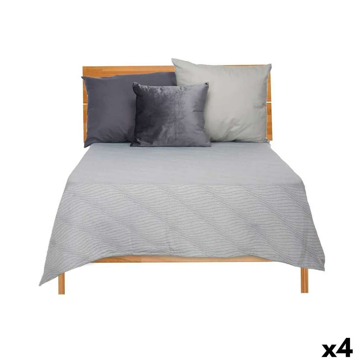 Couvre lit 240 x 260 cm gris 4 unites s362624415. Diaytar, une vision du shopping en ligne où chaque catégorie de produits, de la high-tech au généraliste, est traitée avec excellence