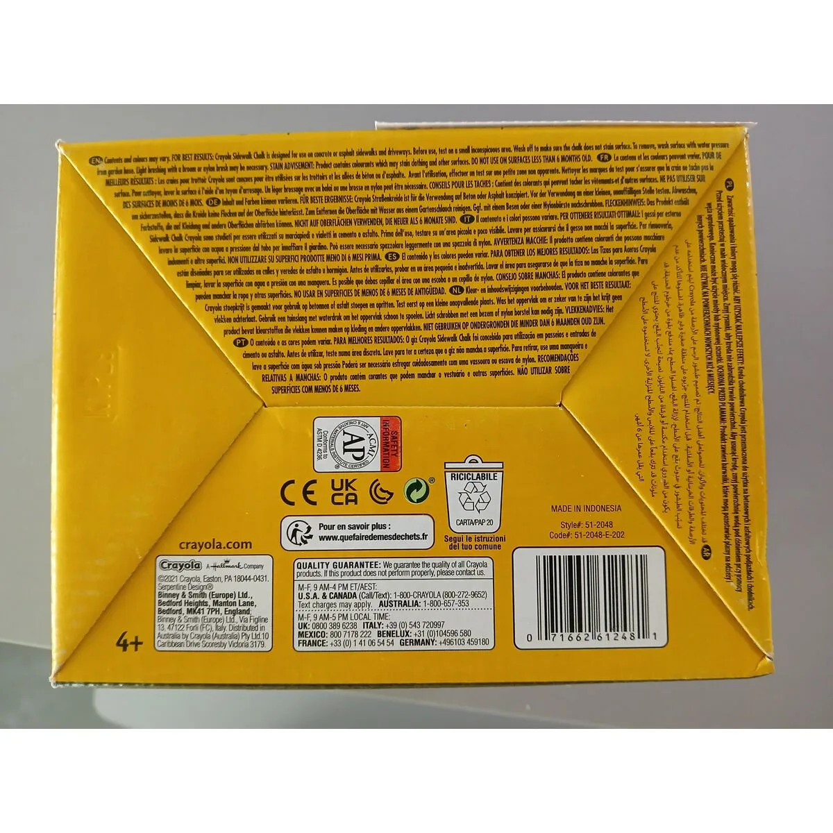 Craies de sol crayola maxi multicouleur lavable 48 pieces 17 x 13 x 12 cm s243586356. L'excellence à portée de clic avec la boutique en ligne Diaytar.