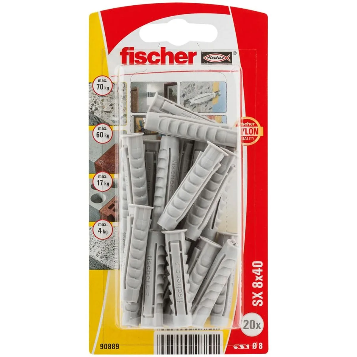 Crampons fischer sx 90889 nylon 8 x 40 mm 20 unites s790194468. Diaytar vous ouvre les portes d'un monde où tous les produits, des plus high-tech aux plus simples, sont source d'inspiration