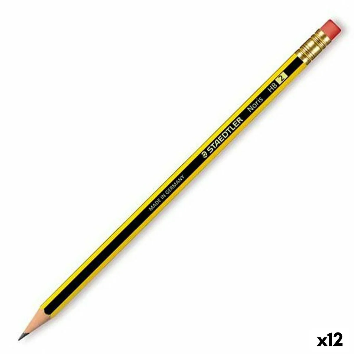 Crayon avec gomme staedtler noris 122 hb 12 unites s842282432. Plongez dans l'univers Diaytar, votre référence pour des produits du quotidien, high-tech et déco, tous porteurs de tendances