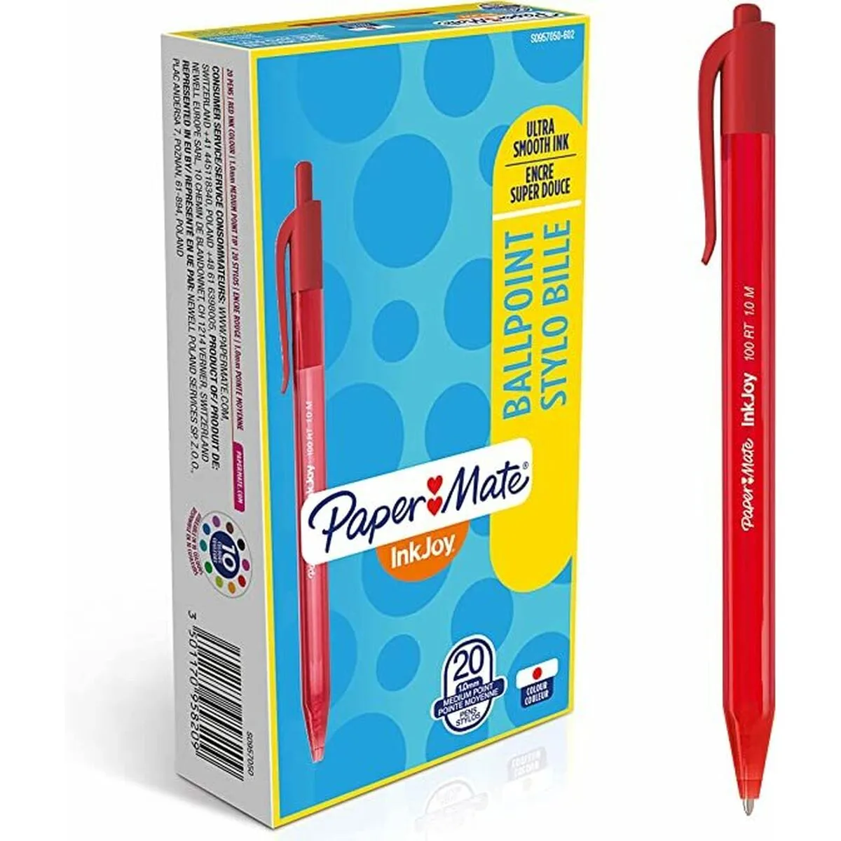Crayon paper mate inkjoy 20 pieces rouge 1 mm 36 unites s842504247. La qualité Diaytar : un engagement, une promesse, une satisfaction garantie.