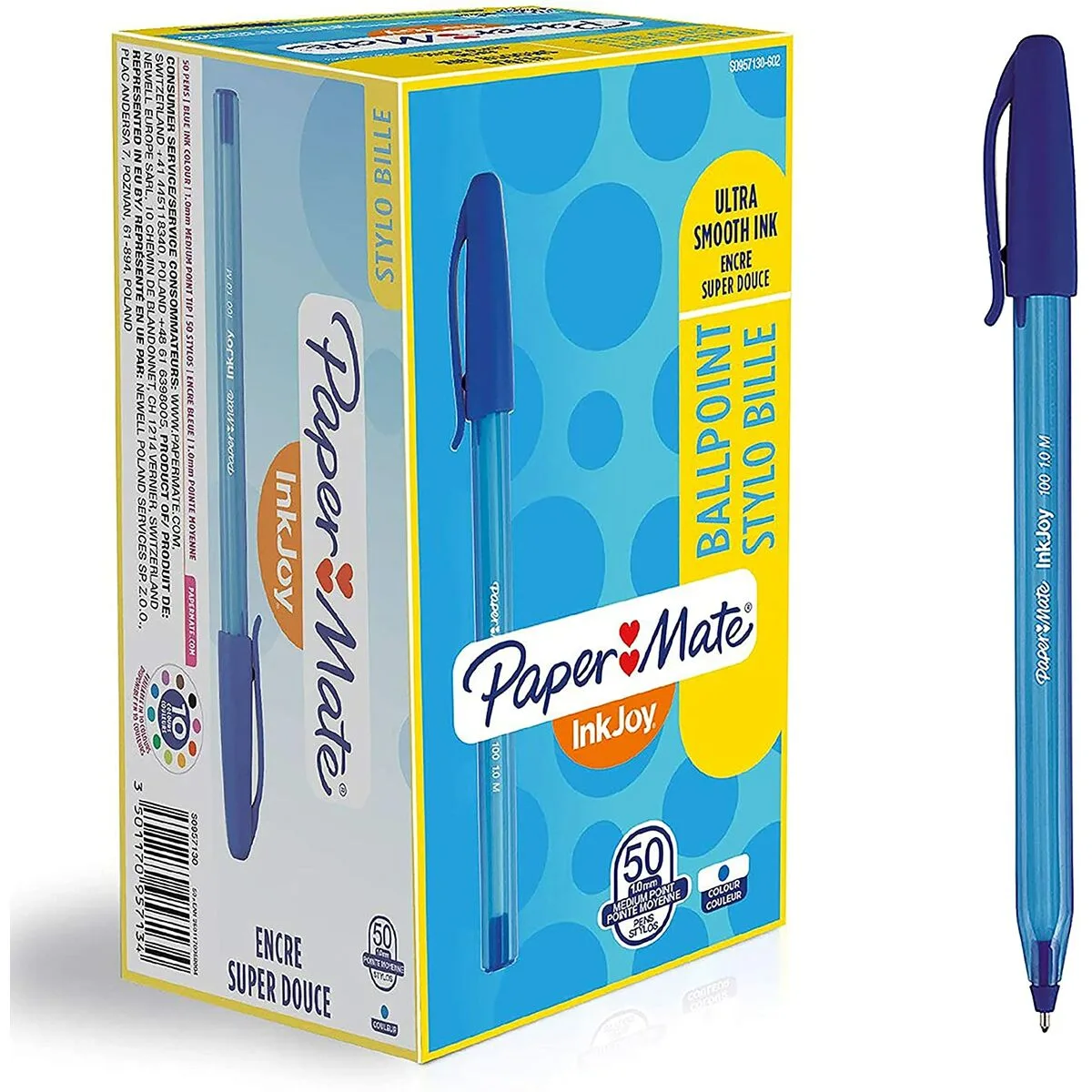 Crayon paper mate inkjoy 50 pieces bleu 1 mm 20 unites s842504486. Bienvenue dans la famille Diaytar. Ici, on ne parle pas de clients, mais de co-créateurs d'un quotidien meilleur.