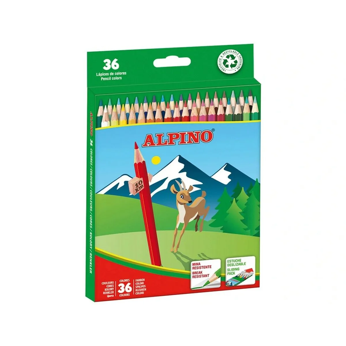 Crayons de couleur alpino multicouleur 36 pieces 4 unites s843554572. Diaytar, c'est le sismographe des tendances : nous captons les vibrations du marché pour vous offrir le meilleur.