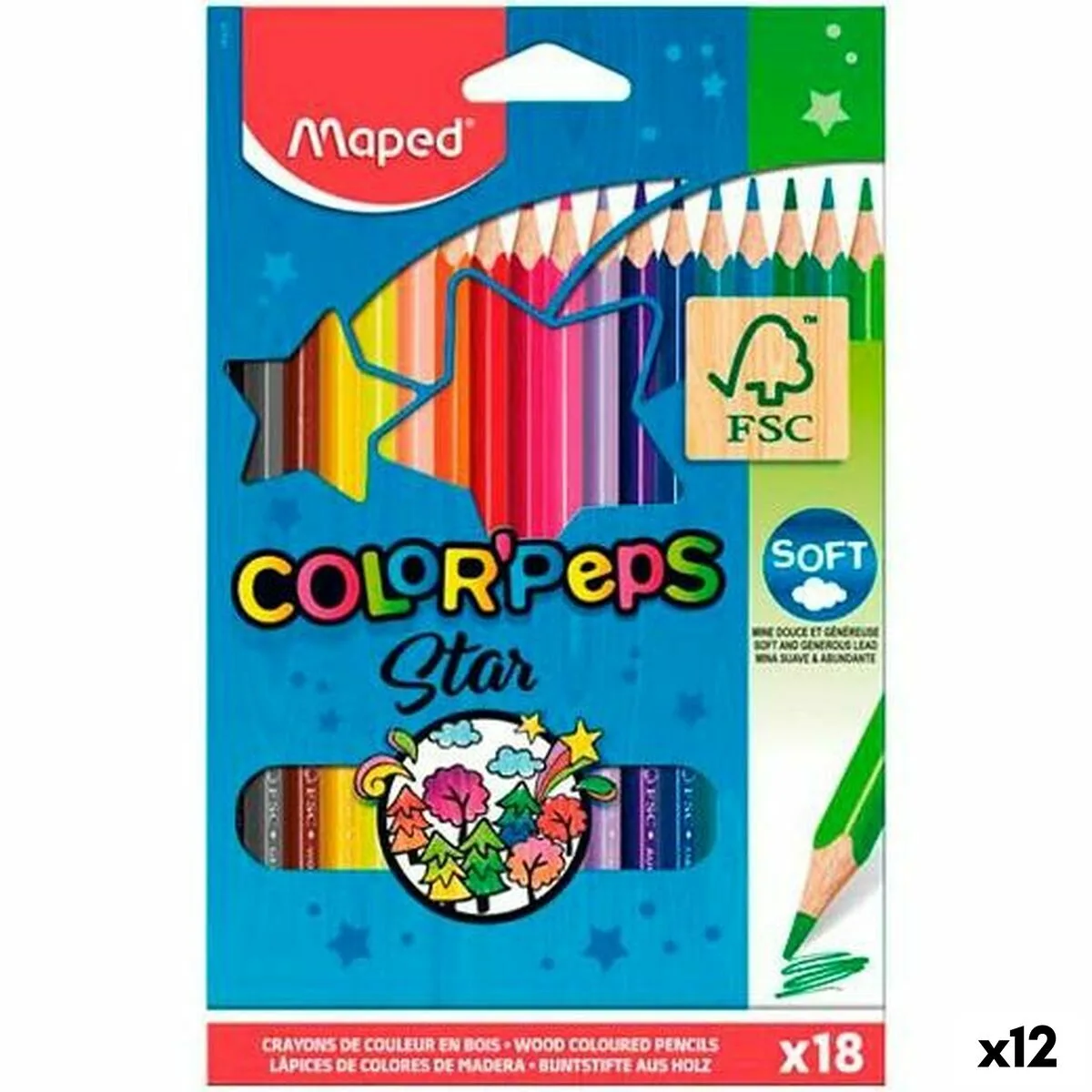 Crayons de couleur maped color peps star multicouleur 18 pieces 12 unites s842490150. Laissez-vous guider par Diaytar à travers la jungle des produits pour dénicher ceux qui méritent vraiment votre attention