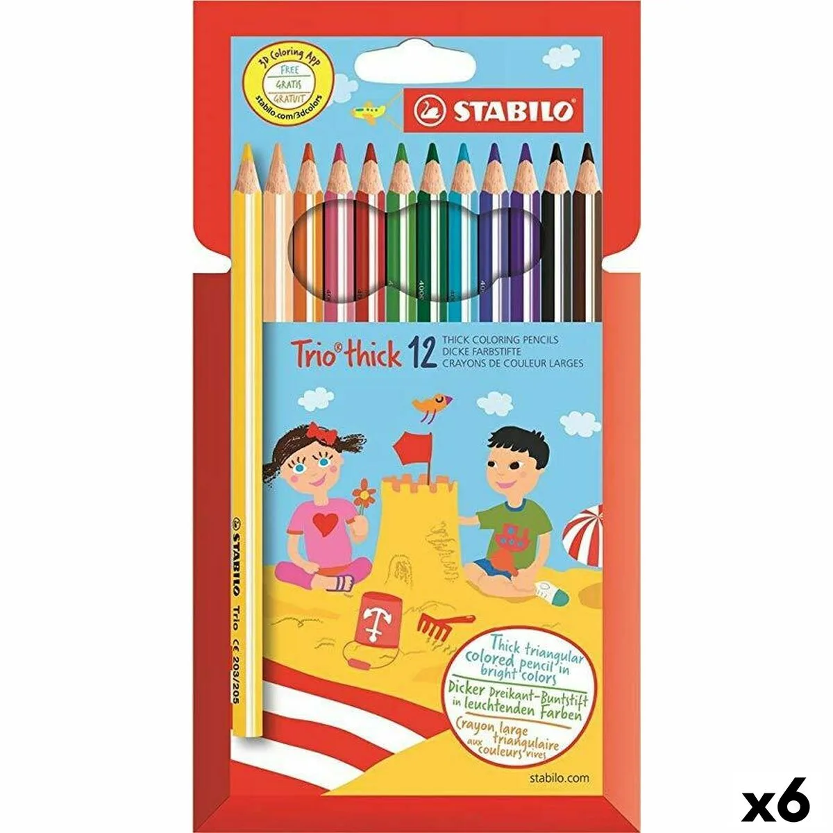 Crayons de couleur stabilo trio tick multicouleur 6 unites s843428189. Diaytar, la boutique en ligne qui pense à tout : des gadgets électroniques les plus futés aux objets maison les plus design