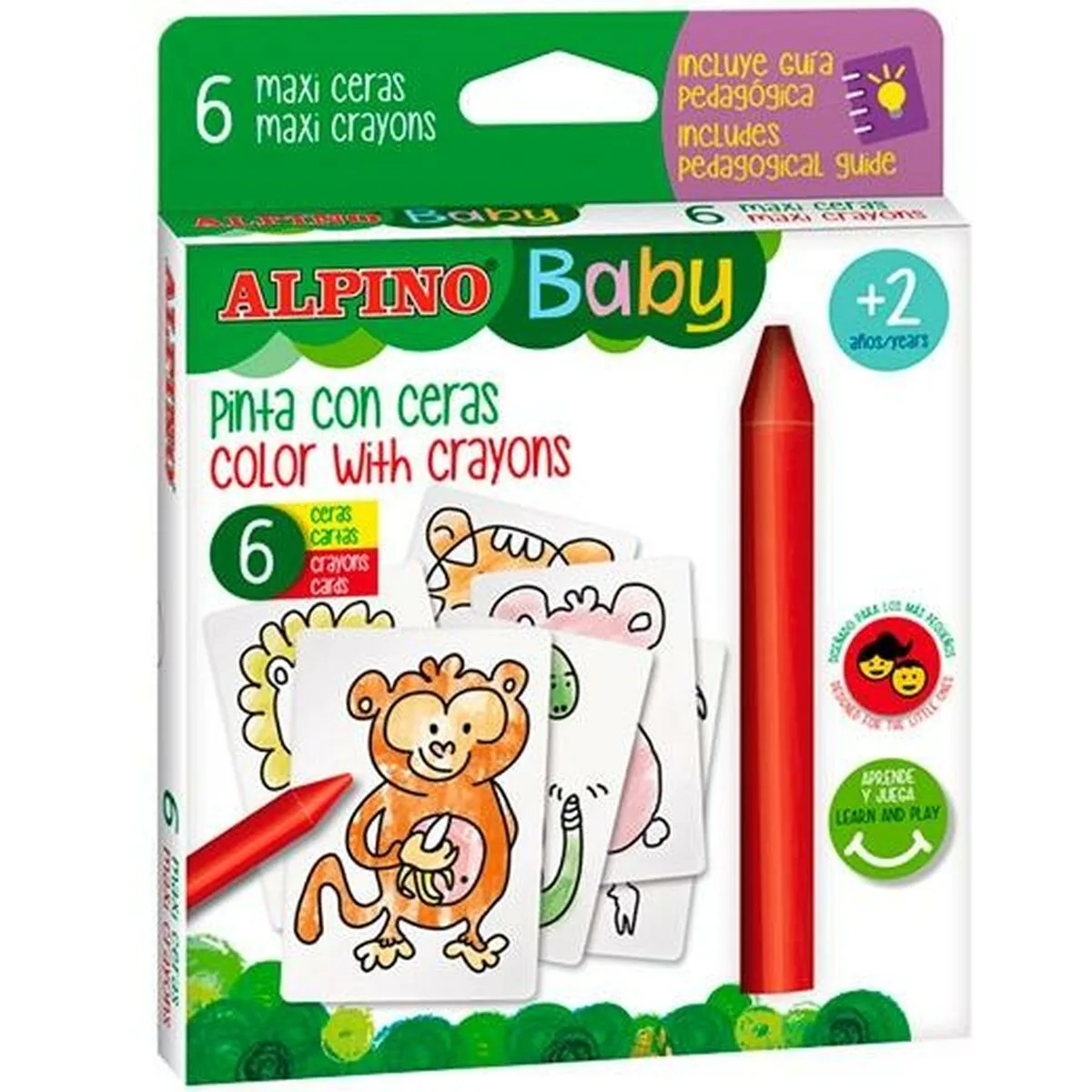 Crayons gras de couleur alpino baby jungle multicouleur 12 unites s843583919. La chasse aux produits extraordinaires est ouverte. Diaytar vous donne les clés d'un univers shopping infini.