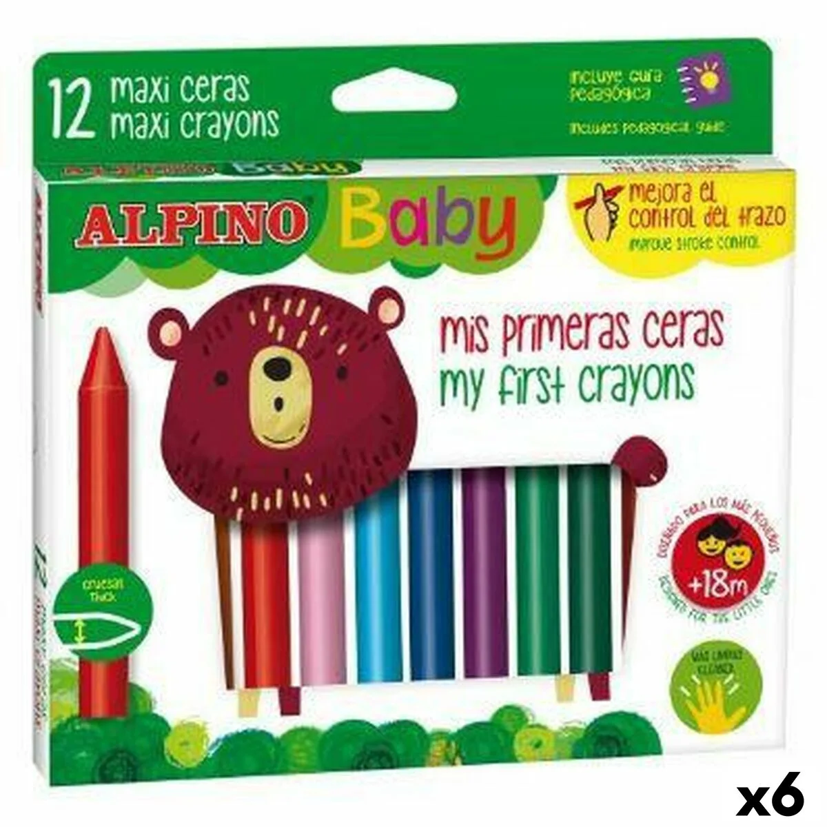 Crayons gras de couleur alpino baby multicouleur 12 pieces 6 unites s843583813. Diaytar, c'est la vitrine ultime des produits qui comptent vraiment, ceux qui simplifient et embellissent existant.