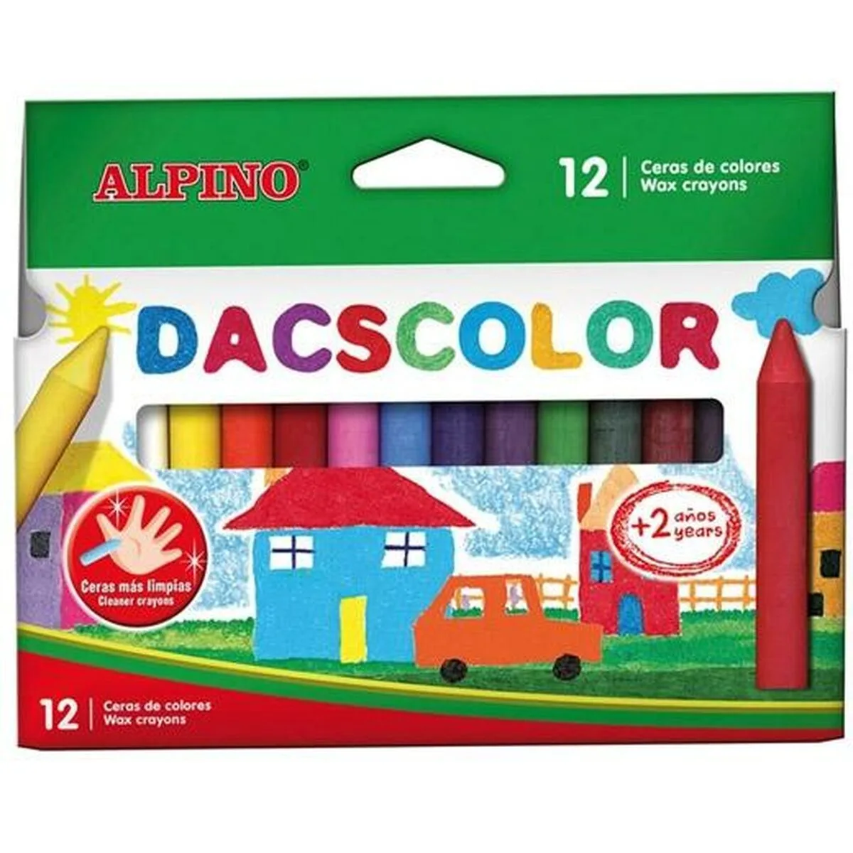Crayons gras de couleur alpino dacscolor multicouleur 12 pieces 60 unites s843648743. Tendance, confort et qualité : la trilogie gagnante de Diaytar Mode.