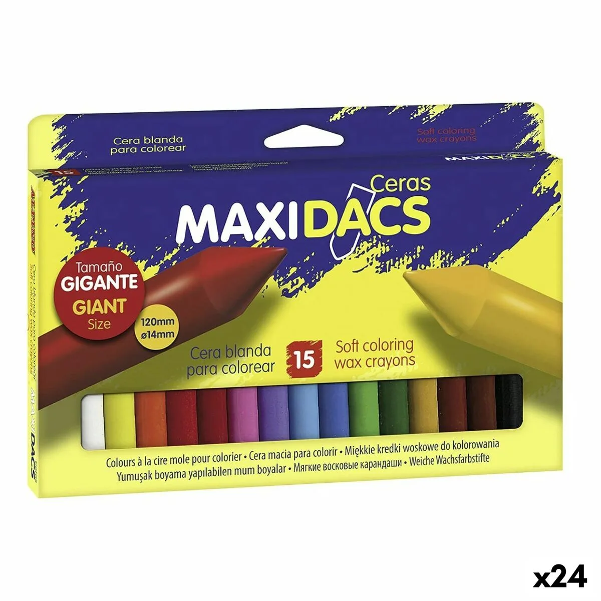 Crayons gras de couleur alpino maxidacs multicouleur 24 unites s843377415. Nous avons conçu Diaytar pour être intuitif, comme vos produits préférés. Simple, efficace, et terriblement séduisant.