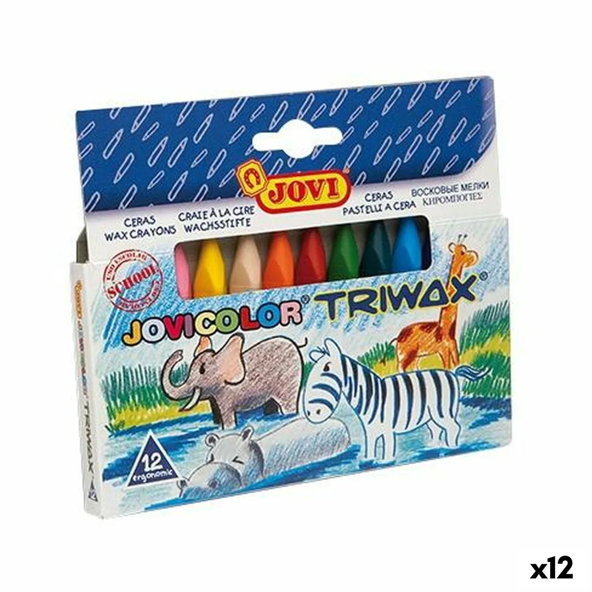 Crayons gras de couleur jovi jovicolor triwax multicouleur 12 unites s843673642. Diaytar : Votre portail vers un monde de produits où la frontière entre l'essentiel et le superflu devient délicieusement floue