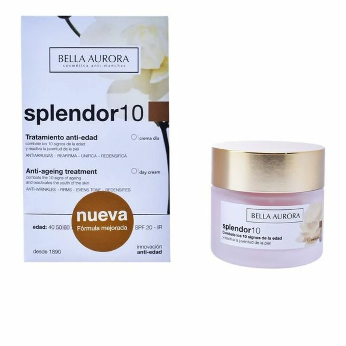 Creme anti age splendor 10 bella aurora splendor spf 20 50 ml 50 ml s054258119. Diaytar vous offre un accès privilégié à une sélection de produits qui font buzz, qui innovent et qui embellissent la vie