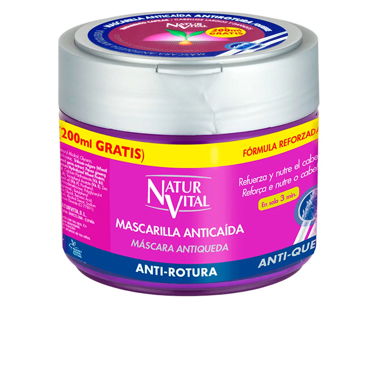 Creme anti chute de cheveux naturaleza y vida mascarilla anticaida 500 ml 500 ml s056416874. Diaytar a fait le pari de la transparence : nous vous disons tout sur l'origine et la conception de nos produits.
