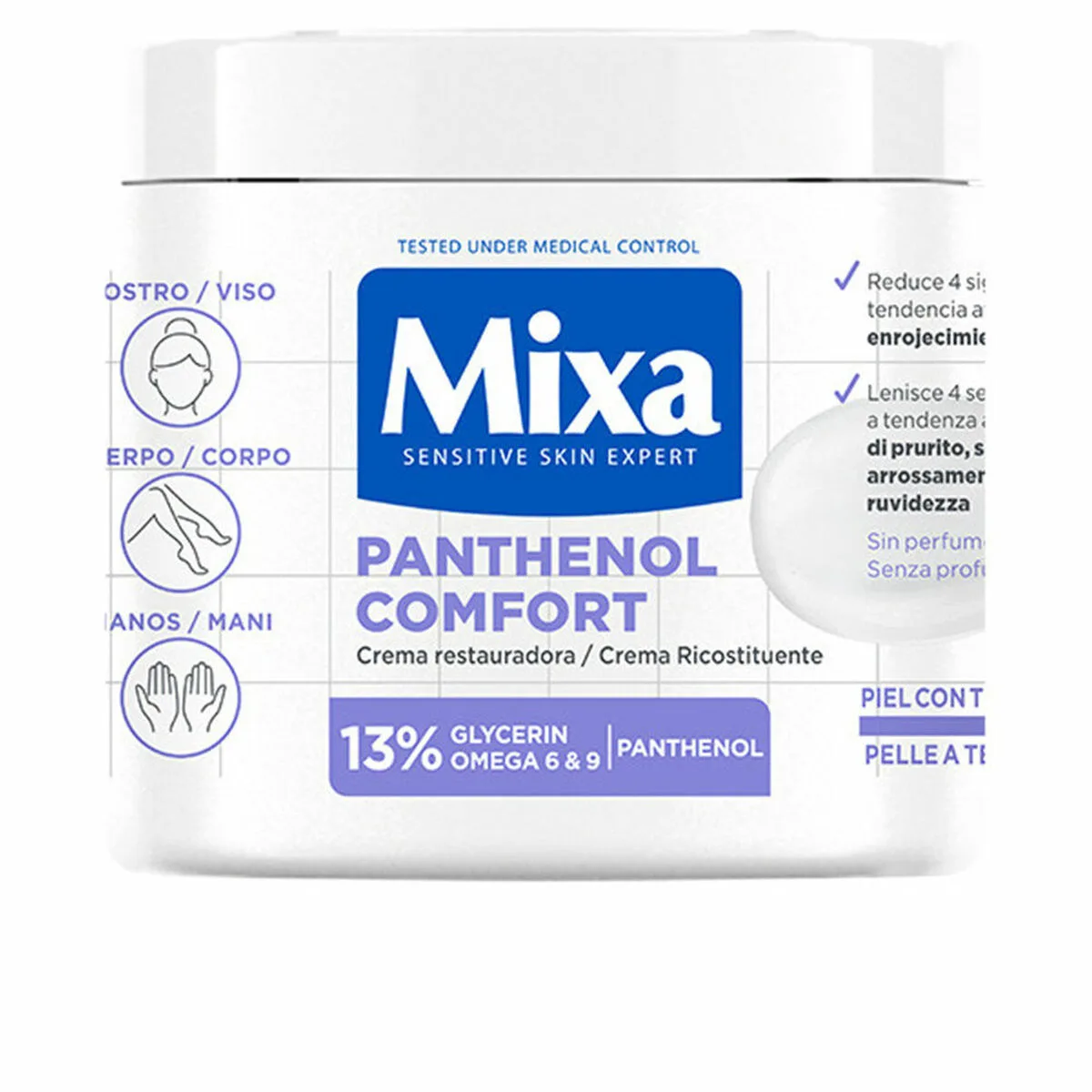 Creme corporelle reparatrice mixa panthenol comfort 400 ml s0512346826. Notre équipe Diaytar est une bande de dénicheurs compulsifs, toujours en quête du produit qui provoquera l'étincelle dans votre regard.